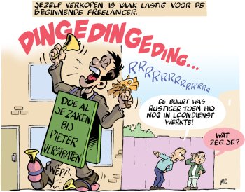 jezelf verkopen is vaak lastig voor de beginnende freelancer
