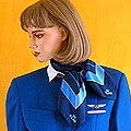 Stewardessenuniform van KLM